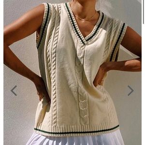 Cream Sweater Vest